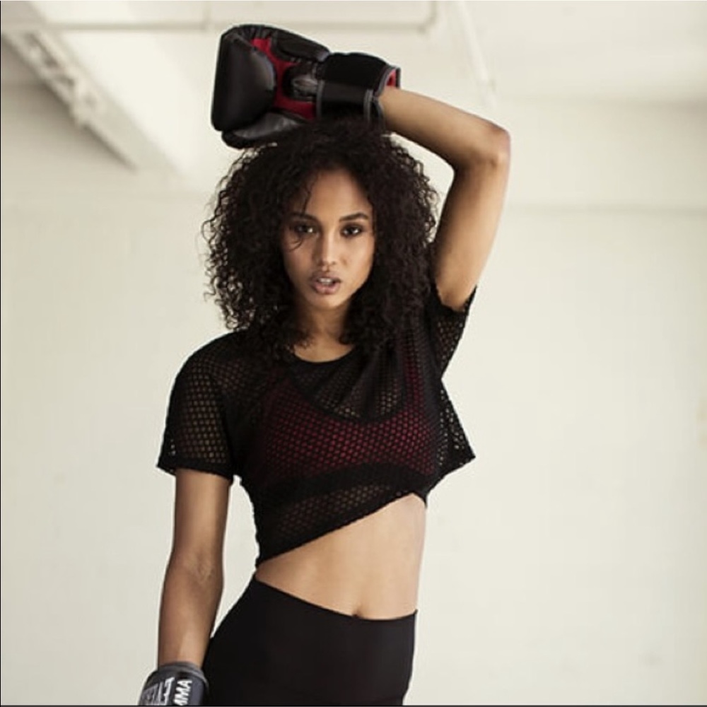 REN by Alexis ten crop mesh top